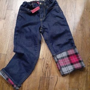 Girls Carhartt flannel insulated pants